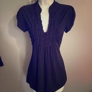 HeartSoul Ruffle V-Neck Top